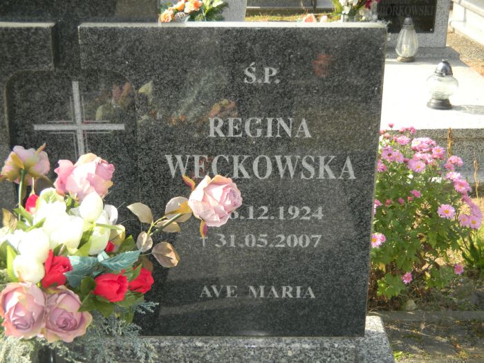 Regina Węckowska 1924 Zawidów - Grobonet - Wyszukiwarka osób pochowanych