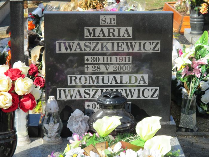 Maria Iwaszkiewicz 1911 Zawidów - Grobonet - Wyszukiwarka osób pochowanych