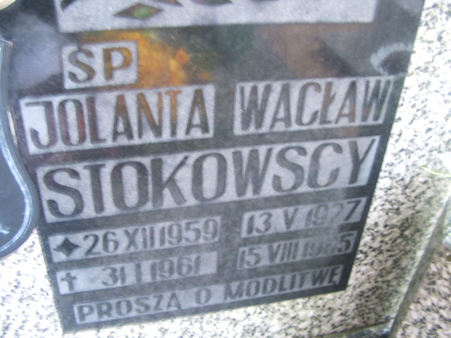 Grób Jolanta Stokowska