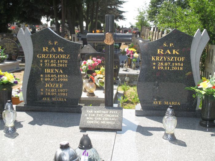 Józef Rak 1927 Zawidów - Grobonet - Wyszukiwarka osób pochowanych